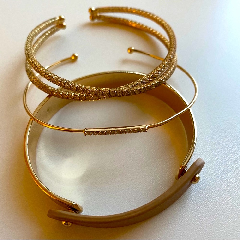 Express Gold Toned Bracelet Trio
